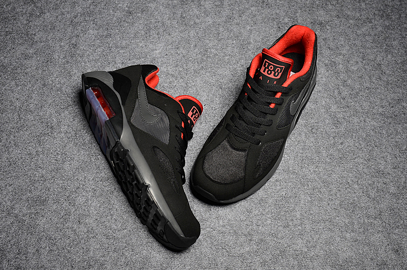 New Nike Air Max 180 Black Red - Click Image to Close